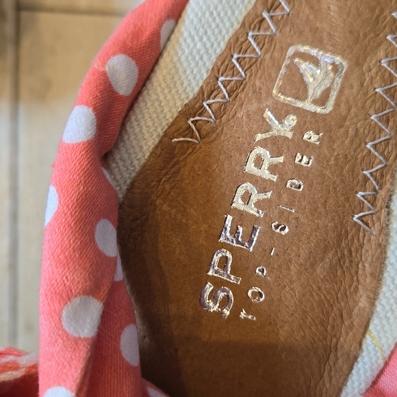 Sperry Top-Sider Unique Multi-Colored Polka-Dot Strappy Ankle Wrap Wedge Sandals - Picture 2 of 12